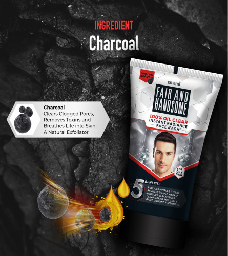 Emami Fair and Handsome 100% Oil Clear Face Wash
