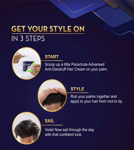 Parachute Hair Cream for Men, Anti Dandruff Hair Cream After Shower in sri lanka