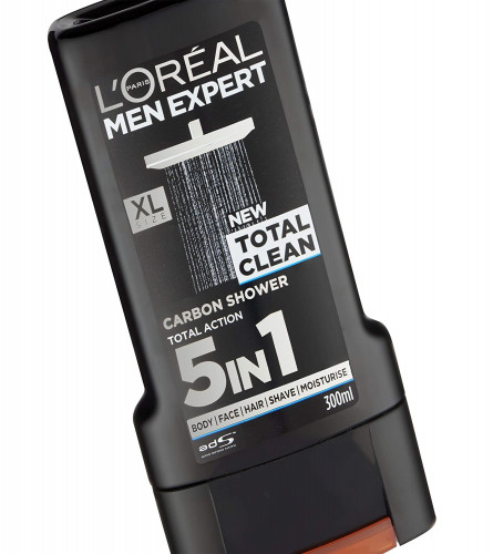 L'Oreal Paris Men's Expert Total Clean Carbon 5 In 1 Shower Gel