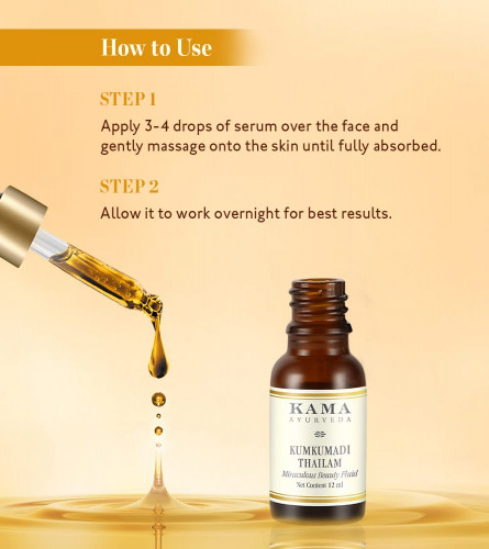 Kama Ayurveda Kumkumadi Miraculous Beauty Fluid Ayurvedic Night Serum