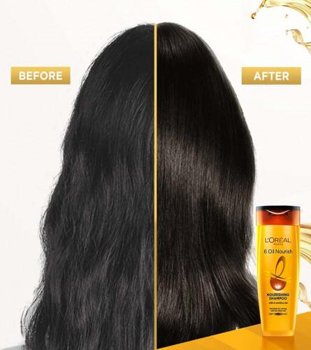 L'Oréal Paris 6 Oil Nourish Shampoo, Moisturising & Hydrating, 340 ml (Free Shipping UK)