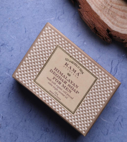 Kama Ayurveda Himalayan Deodar Soap for Men with Organic Cold Pressed