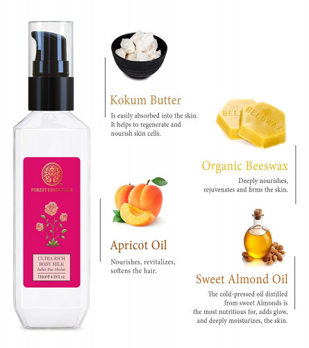 Forest Essentials Ultra-Rich Body Milk Indian Rose Absolute
