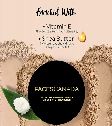 FACES CANADA Weightless Matte Finish Compact Powder - Natural 02