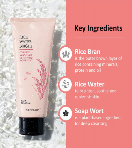 The Face Shop Rice water Bright Cleansing foam