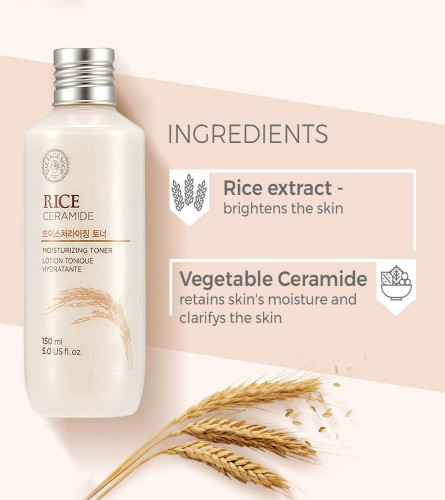The Face Shop Rice & Ceramide Moisturizing Face Toner Enriched With Rice Extracts