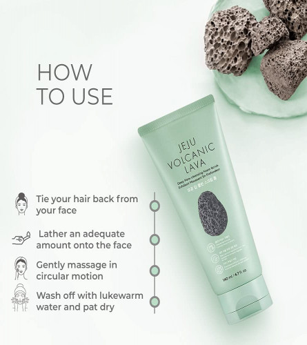 The Face Shop The Faceshop Jeju Volcanic Lava Scrub Foam Gentle Exfoliator