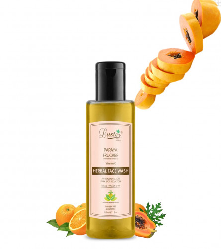 Luster Papaya Frucare Herbal Face Wash 110 ml (Pack of 4)
