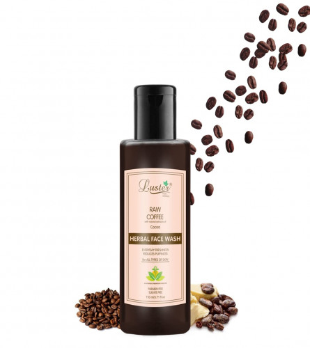 Luster Raw Coffee Herbal Face Wash 110 ml (Pack of 4)