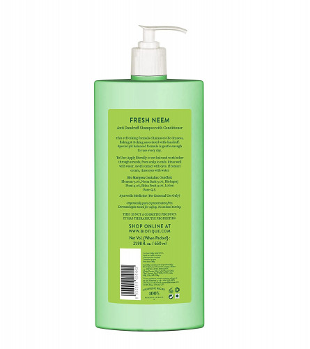 Biotique Bio Neem Margosa Anti Dandruff Shampoo and Conditioner