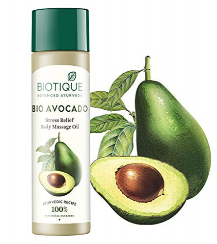 Biotique Cado Stress Relief Avocado Stress Relief Body Massage Oil