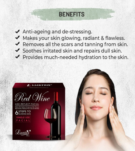 Luster Red Wine Age Reflect Facial Kit 320 ml