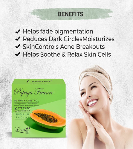 Luster Papaya Frucare Facial Kit For Women & Men 320 ml