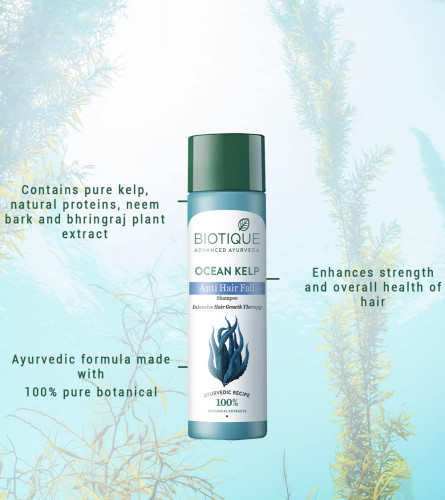 Biotique ocean Kelp Shampoo for anti Hair fall Intensive Hair Regrowth Treatment