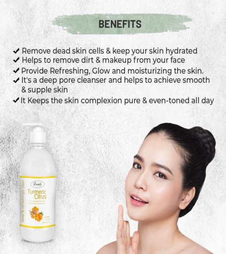 Luster Turmeric Citrus Cleansing Milk 500 ml