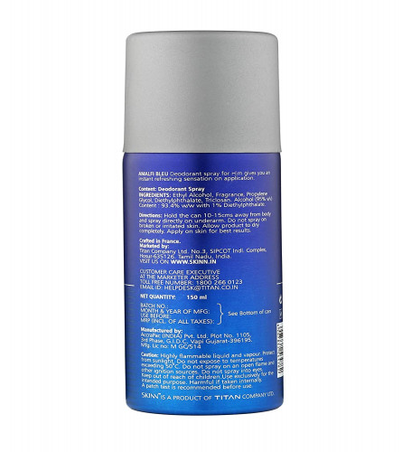 Skinn Deodorant Spray, Amalfi Bleu for Men