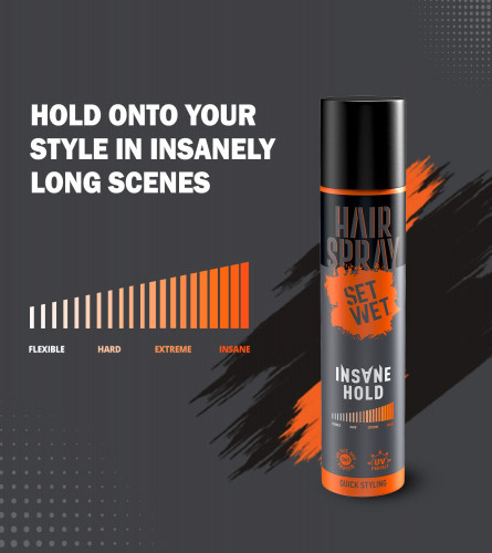 Set Wet Hair Spray for Men Insane Hold