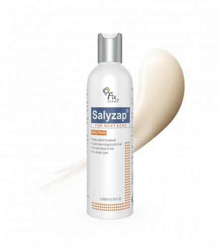 Fixderma Salyzap Body Wash 2% Salicylic Acid For Acne, Non Foaming Body Wash