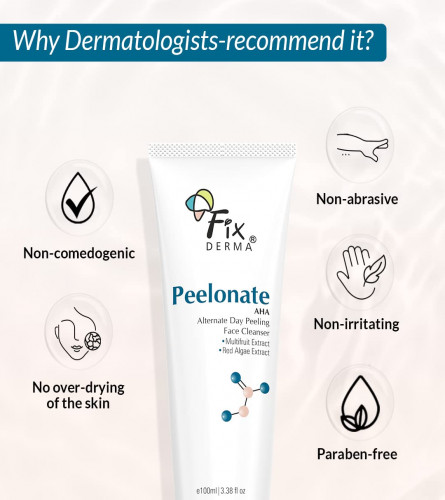 Fixderma Peelonate AHA Face Cleanser | Face Exfoliator