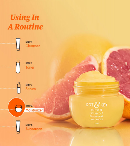 Dot & Key Vitamin C + E Super Bright Face Moisturizer For Glowing Skin