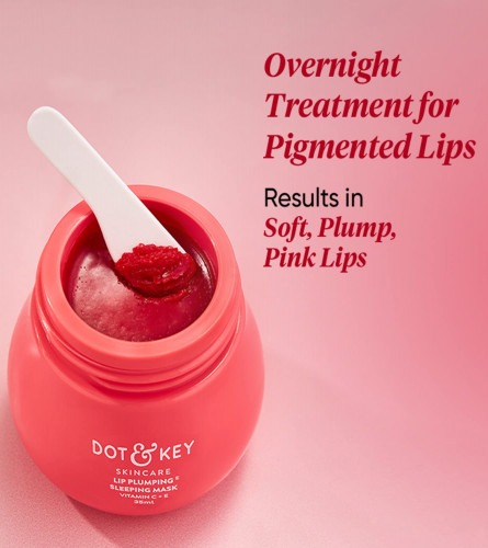 Dot & Key Lip Plumping Sleeping Mask Vitamin C + E | Lip Balm
