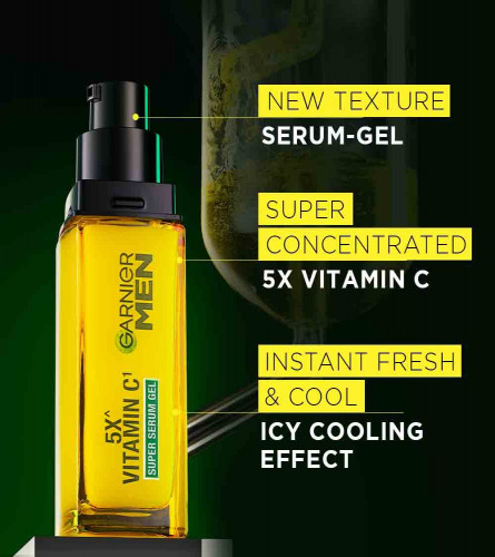 Garnier Men Turbo bright Icy serum gel