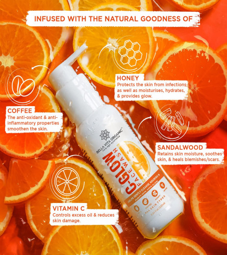 Bella Vita Organic Vitamin C-Glow Natural Face Wash
