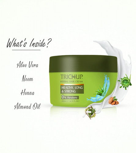 Trichup Healthy Long & Strong Herbal Hair Cream 200 ml (Pack of 2)