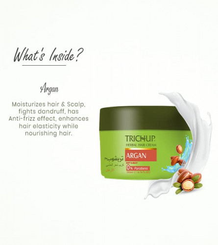 Trichup Argan Herbal Hair Cream 200 ml (Pack of 2)