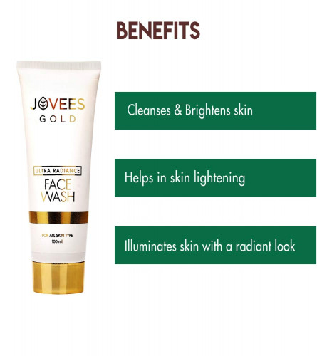 Jovees Gold Face Wash 100 ml (Pack of 2)