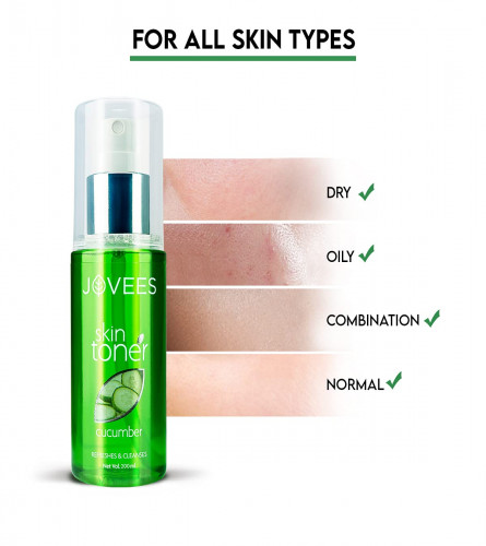 Jovees Herbal Cucumber Toner 200 ml (Pack of 2)