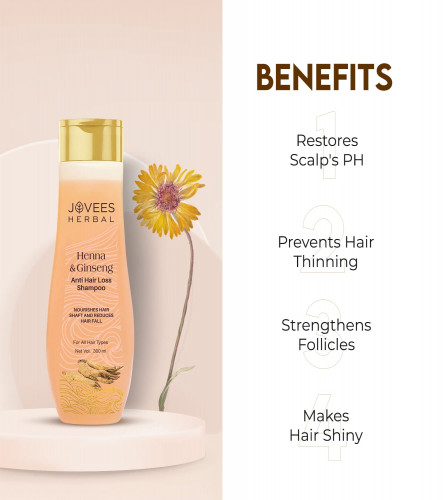 Jovees Henna & Ginseng Anti Hair Loss Shampoo 300 ml