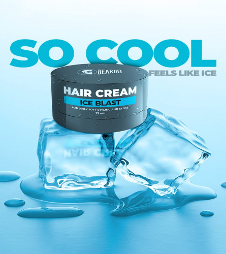 Beardo Ice Blast Hair Cream for Men 75 gm (Pack of 2)
