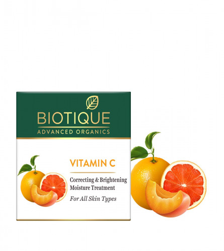 Biotique Vitamin C Correcting And Brightening Non Greasy Face Cream, 50 Gm