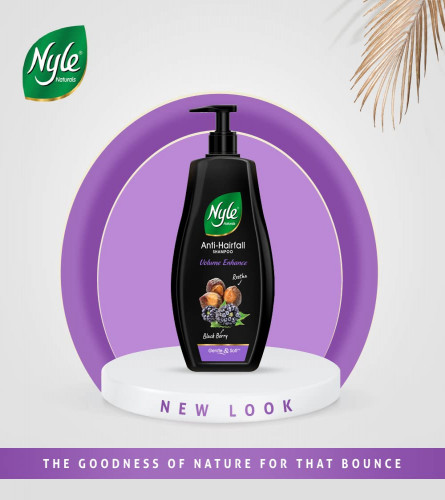 Nyle Naturals Volume Enhance Anti Hairfall Shampoo, With Reetha And Blackberry