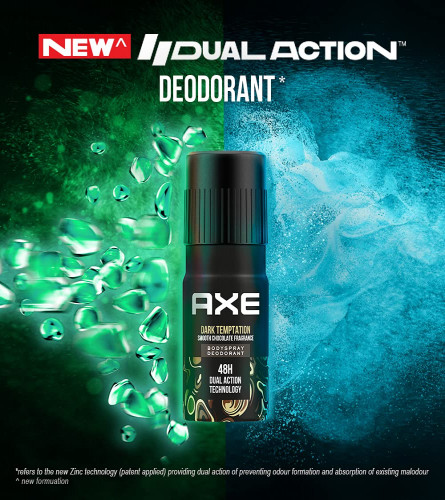 Axe Dark Temptation Long Lasting Deodorant Body Spray 150 ml (Pack of 2)