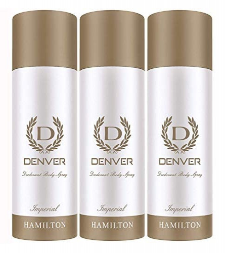 Denver Hamilton Imperial Deodorant Spray 165 ml (Pack of 3)