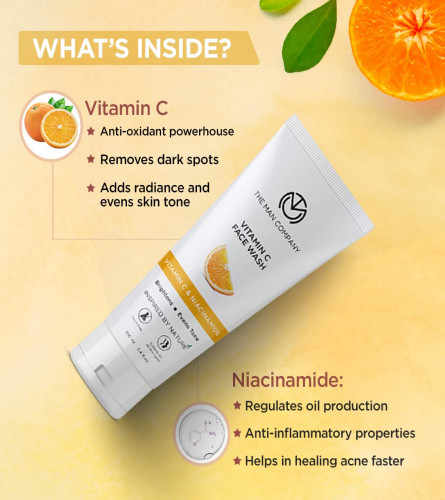 The Man Company Vitamin C Face Wash 100 ml (Pack of 2)