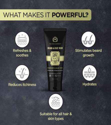 The Man Company 2 in 1 Beard & Face Wash 100 ml (Pack of 2)