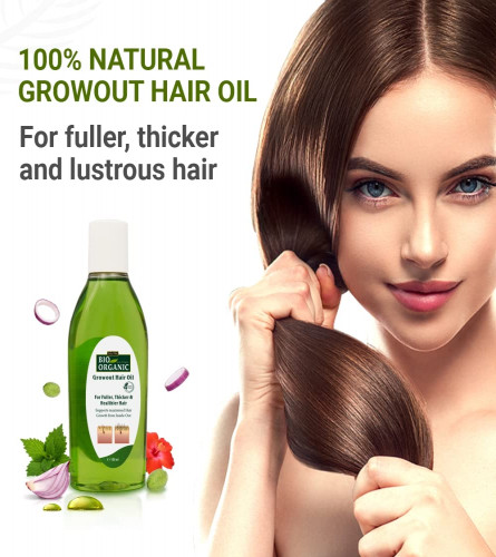 INDUS VALLEY Bio Organic Grow out Hair Oil  100 ml (Pack of 2)