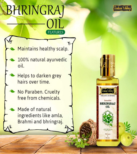 INDUS VALLEY Bhringraj Oil 100 ml (Pack of 2)