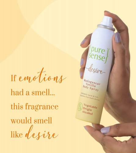 PureSense Desire Madagascar Vanilla Long Lasting No Gas Deodorant Body Spray