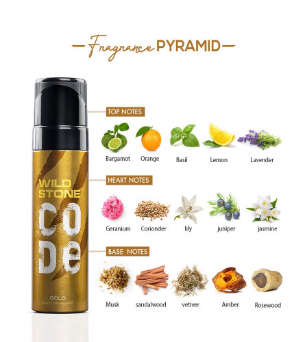 Wild Stone Code Gold Perfume 120 ml (Pack of 2)