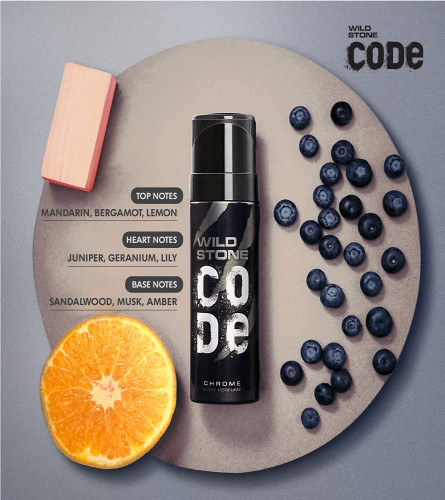 Wild Stone Code Chrome Perfume 120 ml (Pack of 2)
