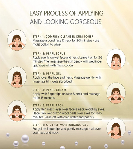 VLCC Pearl Facial Kit for Luminous Skin and A Fairer Complexion 60 gm (Pack of 2) Free Shipping World