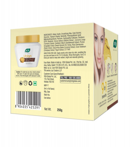Joy Revivify Ubtan Face Mask