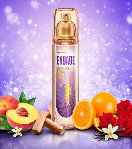 Engage W2 Perfume Spray For Women, Floral and Fruity, Skin Friendly