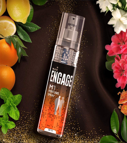 Engage M1 Perfume Spray For Men, Citrus and Woody, Skin Friendly, 120 ml