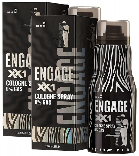 Engage XX1 Cologne No Gas Perfume for Men, Citrus and Spicy, Skin Friendly