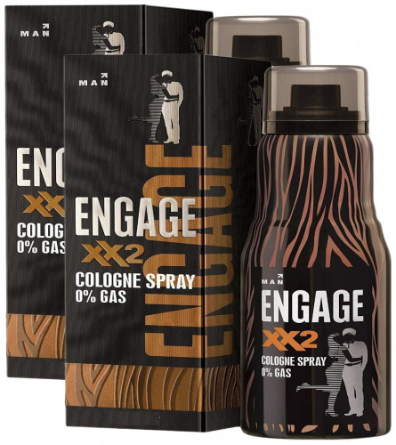 Engage XX2 Cologne No Gas Perfume for Men, Spicy and Citrus, Skin Friendly